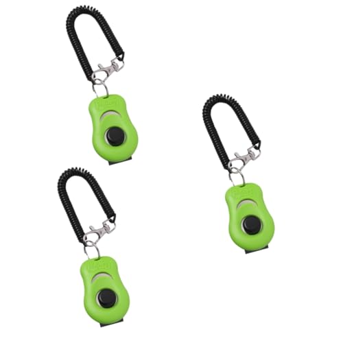 HANABASS 3 STK Clickertraining für Hund Hundeklicker Pferdetrainings-Clicker Welpenklicker Hundetrainingsgeräte Hundetrainingsglocke Hunde pfeifen Dog Whistles Haustier Schaltflächenklicker von HANABASS