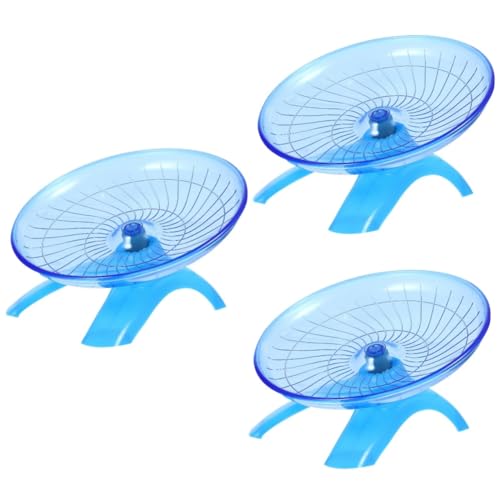 HANABASS 3 STK Hamster UFO Laufrad Laufräder Für Kleintiere Hamsterspielzeug Hamster Fliegendes Untertassenrad Hamster Übung Untertasse Hamster-sportspielzeug Übungsspielzeug Plastik von HANABASS
