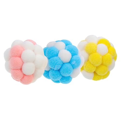 HANABASS 3 Stück Teiliges Plüsch Katzenball mit Glocke Interaktives Katzenspielzeug zur Selbstbeschäftigung Weiche Spielbälle für Wohnungskatzen und Kätzchen Langlebig und Beißfest Fördert HANABASS 3 Stück Teiliges Plüsch Katzenball mit Glocke Interaktives Katzenspielzeug zur Selbstbeschäftigung Weiche Spielbälle für Wohnungskatzen und Kätzchen Langlebig und Beißfest Fördert von HANABASS