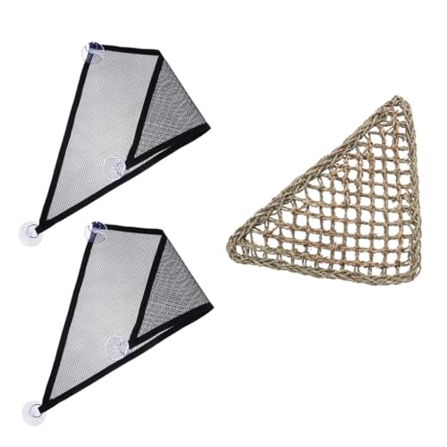 HANABASS 3 Stück Teiliges Reptilien Hängematten Set aus Atmungsaktivem Mesh mit Grasmatte Erweiterbar für Eidechsen und Bartagamen Platzsparendes Kletterbett für Käfige und Terrarien HANABASS 3 Stück Teiliges Reptilien Hängematten Set aus Atmungsaktivem Mesh mit Grasmatte Erweiterbar für Eidechsen und Bartagamen Platzsparendes Kletterbett für Käfige und Terrarien von HANABASS