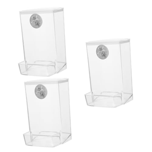 HANABASS 3stücke Vogelfutterspender Für Kleine Vögel Automatischer Futterspender Aus Robustem Material Transparent Einfach Zu Reinigen Für Papageien Wellensittiche Und Andere Kleintiere HANABASS 3stücke Vogelfutterspender Für Kleine Vögel Automatischer Futterspender Aus Robustem Material Transparent Einfach Zu Reinigen Für Papageien Wellensittiche Und Andere Kleintiere von HANABASS