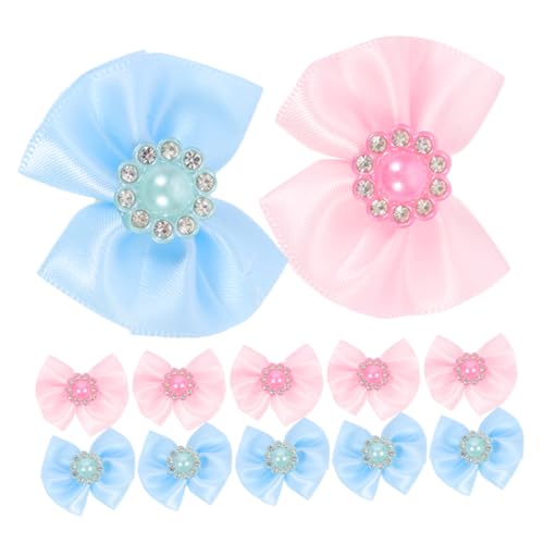 HANABASS 30 Stück Haargummi mit Schleife für Haustiere Haargummis für Hunde Haarschmuck mit Schleife für Haustiere Haarschmuck für Hunde Haustierhaarzubehör Haarschmuck für Babys Polyester von HANABASS