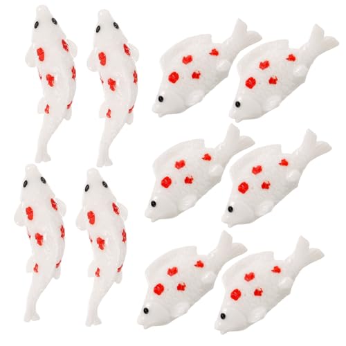 HANABASS 30stücke Mini Harz Goldfisch Ornament Miniatur Goldfische Aquarium Fisch Statue Dekoration HANABASS 30stücke Mini Harz Goldfisch Ornament Miniatur Goldfische Aquarium Fisch Statue Dekoration von HANABASS