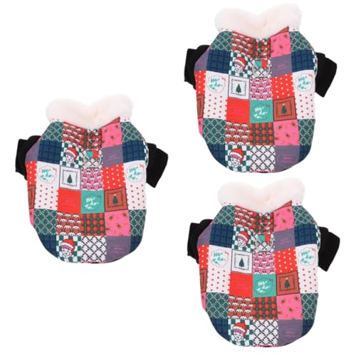 HANABASS 3St Baumwollmantel für Hunde Winter-Haustier- Weihnachtshundekleidung Hundebekleidung Hunde Winterkleidung Haustiermantel entzückende Welpenkleidung Welpenmantel Polyester HANABASS 3St Baumwollmantel für Hunde Winter-Haustier- Weihnachtshundekleidung Hundebekleidung Hunde Winterkleidung Haustiermantel entzückende Welpenkleidung Welpenmantel Polyester von HANABASS