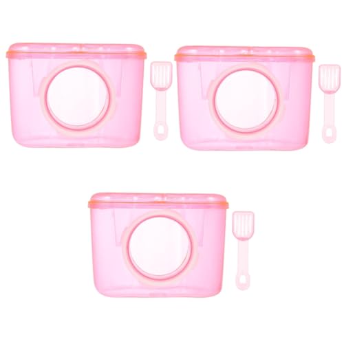 HANABASS 3St Haustier Badezimmer Hamstersand kleine Tiere Hamster Toilette badewanne kleine Behälter Hamster sandbad Hamster-Sandbad Hamsterbad aus Acryl Badezimmer mit Hamsterdusche rot HANABASS 3St Haustier Badezimmer Hamstersand kleine Tiere Hamster Toilette badewanne kleine Behälter Hamster sandbad Hamster-Sandbad Hamsterbad aus Acryl Badezimmer mit Hamsterdusche rot von HANABASS