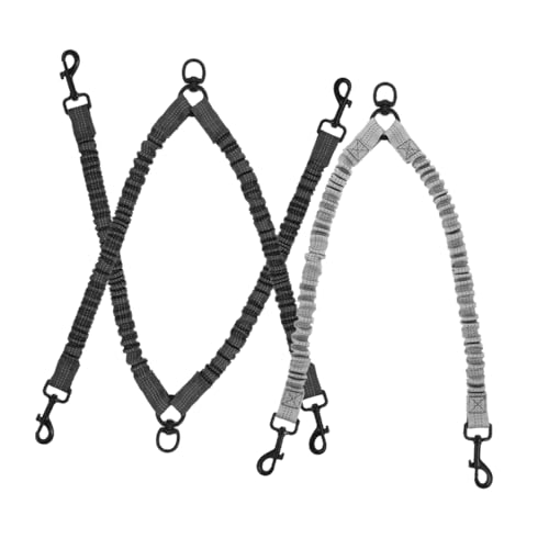 HANABASS Haustier-leinen-Set – 3-teiliges Hunde-zugseil Zum Laufen Und Gehen Sicherer Doppelhund Mit Reflektierendem Design von HANABASS