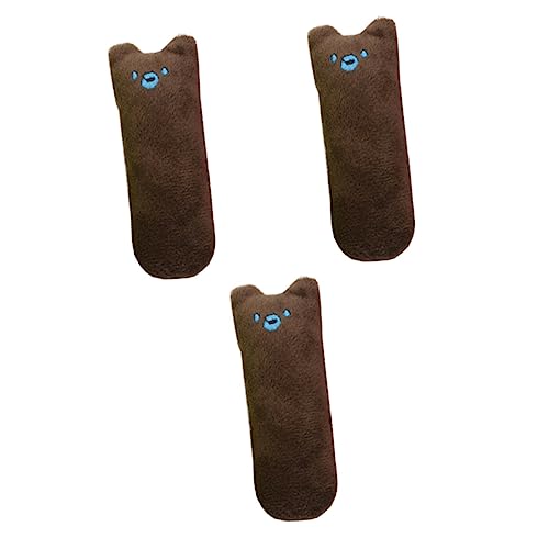 HANABASS 3St Kratzspielzeug Plush Toy Soft Toy Spielzeug für Katzenpflege Spielzeug für Katzenbesitzer Katzenzähneknirschspielzeug Plüschtiere Katzenspielzeug Kauspielzeug für Katzen Coffee HANABASS 3St Kratzspielzeug Plush Toy Soft Toy Spielzeug für Katzenpflege Spielzeug für Katzenbesitzer Katzenzähneknirschspielzeug Plüschtiere Katzenspielzeug Kauspielzeug für Katzen Coffee von HANABASS