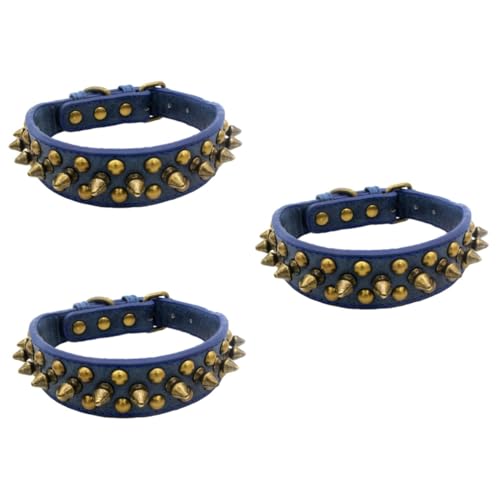 HANABASS 3St Nieten hundehalsband Haustier Hundehalsband Haustier französische Bulldoggen Kragen Sporthalsband für Haustiere Kettenhalsbänder hundezubehör Dog Accessories katzenhalsband HANABASS 3St Nieten hundehalsband Haustier Hundehalsband Haustier französische Bulldoggen Kragen Sporthalsband für Haustiere Kettenhalsbänder hundezubehör Dog Accessories katzenhalsband von HANABASS