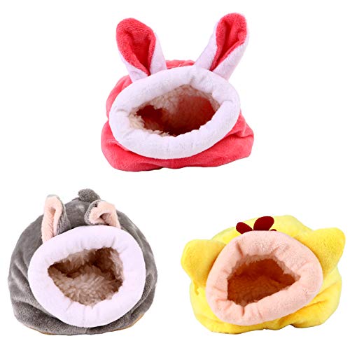 HANABASS 3Stücke Teiliges Winter Hamsterbett für Kleine Tiere Warmes Nest für Meerschweinchen Igel und Chinchillas Pflegeleicht und Gemütlich für Kalte HANABASS 3Stücke Teiliges Winter Hamsterbett für Kleine Tiere Warmes Nest für Meerschweinchen Igel und Chinchillas Pflegeleicht und Gemütlich für Kalte von HANABASS