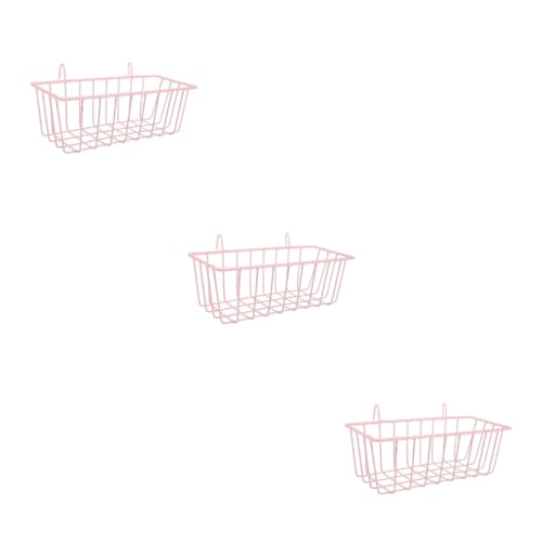 HANABASS 3st Kaninchen Heuraufe Bequemer Halter Fressregal Für Lebensmittel Kaninchenfutter Für Käfige Heuhalter Für Kaninchen Haustierzubehör Hase Haushaltsfütterung Schmiedeeisen Rosa von HANABASS