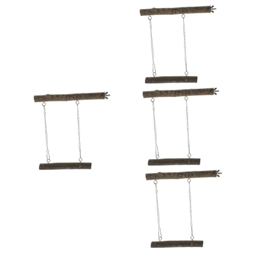 HANABASS 4 Sets Papagei Spielzeug Set Vogel Playstand Sittich Stehen Spielzeug Vogel Schaukel Vogel Barsch von HANABASS