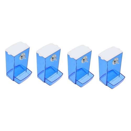 HANABASS 4 Stücke Box Splash Automatische Vogel Feeder Für Sittiche Vögel Vogel Lebensmittel Container Schnelle Montage von HANABASS