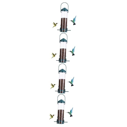 HANABASS 4 Stück Futterautomat Vogelhäuschen Draußen Kolibri-Feeder Kleiner Vogelhäuschen Futterrohr Für Vögel Automatischer Vogelfutterspender Werkzeug Zum Füttern Von Vögeln Plastik HANABASS 4 Stück Futterautomat Vogelhäuschen Draußen Kolibri-Feeder Kleiner Vogelhäuschen Futterrohr Für Vögel Automatischer Vogelfutterspender Werkzeug Zum Füttern Von Vögeln Plastik von HANABASS