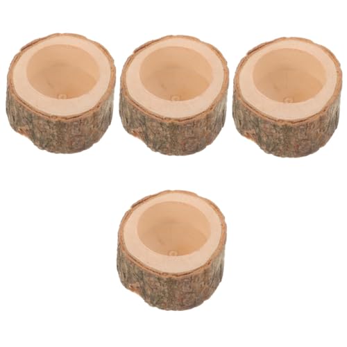 HANABASS 4 Stücke Hamster Futternapf Holz Schüssel Nicht-Basis Sicher Bequem für Haustiere Waschbar Material HANABASS 4 Stücke Hamster Futternapf Holz Schüssel Nicht-Basis Sicher Bequem für Haustiere Waschbar Material von HANABASS