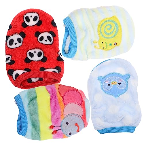 HANABASS 4 Stück Haustierweste Kleidung Für Kleine Hunde Chihuahua-welpe Welpenpullover Haustierkostüme Für Kleine Hunde Züchten Haustierbedarf Chihuahua-Pullover Jacken Flanell HANABASS 4 Stück Haustierweste Kleidung Für Kleine Hunde Chihuahua-welpe Welpenpullover Haustierkostüme Für Kleine Hunde Züchten Haustierbedarf Chihuahua-Pullover Jacken Flanell von HANABASS