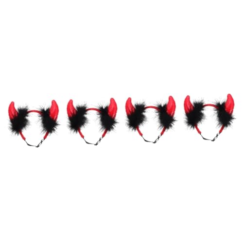 HANABASS Halloween Hund 4 Stück Hund Halloween-Stirnband Stirnband Mit Teufelsohren Kopfschmuck Für Haustiere Hunde-verkleidung Halloween Hundekopfschmuck Halloween Gastgeschenke Für Hunde Hundekopf HANABASS Halloween Hund 4 Stück Hund Halloween-Stirnband Stirnband Mit Teufelsohren Kopfschmuck Für Haustiere Hunde-verkleidung Halloween Hundekopfschmuck Halloween Gastgeschenke Für Hunde Hundekopf von HANABASS