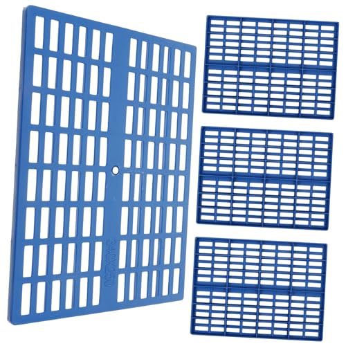 HANABASS 4 Stück Kaninchenmatten Fußmatten Für Kleintiere Fußauflage Käfig Fußkissen Käfigmatten Für Hamster Und Kaninchen Hasenfüße Pads Haustiermatten Für Kaninchen Plastik Blue HANABASS 4 Stück Kaninchenmatten Fußmatten Für Kleintiere Fußauflage Käfig Fußkissen Käfigmatten Für Hamster Und Kaninchen Hasenfüße Pads Haustiermatten Für Kaninchen Plastik Blue von HANABASS