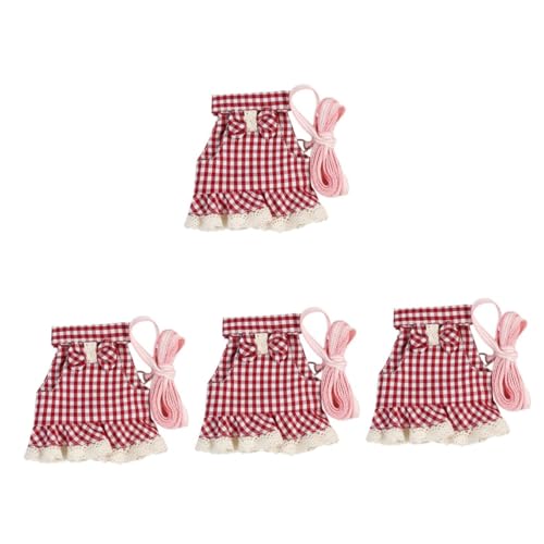 HANABASS 4-teiliges Haustier-Leine-Set Für Kleintiere Und Leine Zum Spazierengehen von HANABASS