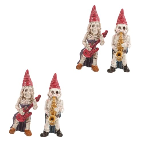 HANABASS 4stücke Halloween Skelett GNOME Statue Aus Harz Kleine Garten Und Aquarium-Dekoration Langlebig Und Detailreich Für Mikro-landschaften Und Geschenkideen HANABASS 4stücke Halloween Skelett GNOME Statue Aus Harz Kleine Garten Und Aquarium-Dekoration Langlebig Und Detailreich Für Mikro-landschaften Und Geschenkideen von HANABASS