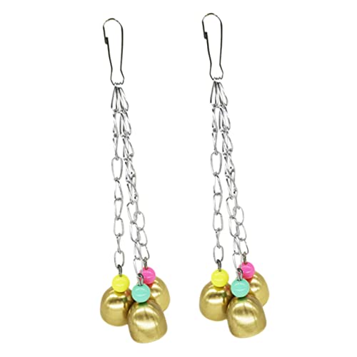 HANABASS 2sets Hängen Vogel Spielzeug Papagei Glocke Haustier Käfig Dekorationen Bunte Glocken Für Nymphensittich 2 Stücke * 2 HANABASS 2sets Hängen Vogel Spielzeug Papagei Glocke Haustier Käfig Dekorationen Bunte Glocken Für Nymphensittich 2 Stücke * 2 von HANABASS