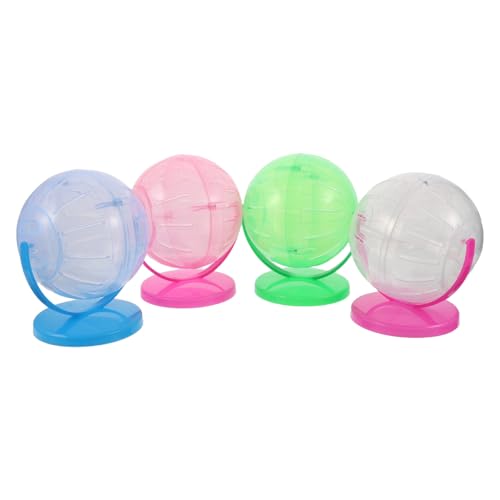 HANABASS 4 Stück Transparente Leise Sport für Kleine Haustiere Geeignet für Zwerghamster und Gerbils Einfache und Interaktive Unterhaltung HANABASS 4 Stück Transparente Leise Sport für Kleine Haustiere Geeignet für Zwerghamster und Gerbils Einfache und Interaktive Unterhaltung von HANABASS