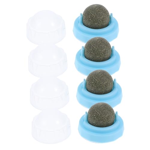 HANABASS 4-teiliges Rotierendes Katzenminzenspielzeug: Natürlicher, Essbarer Kauball Für Katzen Mit Leckfläche – Interaktive Rolle Zur Wandmontage Für Die Zahnpflege – Stimulation Beim HANABASS 4-teiliges Rotierendes Katzenminzenspielzeug: Natürlicher, Essbarer Kauball Für Katzen Mit Leckfläche – Interaktive Rolle Zur Wandmontage Für Die Zahnpflege – Stimulation Beim von HANABASS