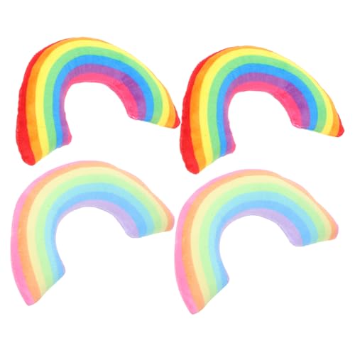 HANABASS 4Stücke Katzenkissen Förmiges Katzenminze für Tiefen Schlaf Bequemes und Langlebiges Plüsch Katzenspielzeug Regenbogenfarben für Katzen Alters HANABASS 4Stücke Katzenkissen Förmiges Katzenminze für Tiefen Schlaf Bequemes und Langlebiges Plüsch Katzenspielzeug Regenbogenfarben für Katzen Alters von HANABASS