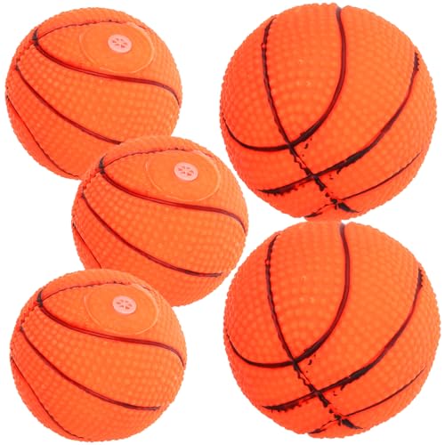 HANABASS 5 Stück Hundespielzeugball interaktives knete großes Hundespielzeug interaktiver Ball für Hunde Haustier-Basketballspielzeug für Hunde Basketball-Hundespielzeug HANABASS 5 Stück Hundespielzeugball interaktives knete großes Hundespielzeug interaktiver Ball für Hunde Haustier-Basketballspielzeug für Hunde Basketball-Hundespielzeug von HANABASS
