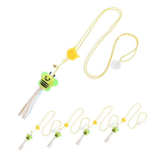 HANABASS 5 Stück Katzenspielzeug Katze hängende Türschwingen Dangle Cat Toy Übungsspielzeug für Kätzchen Katze necken Kätzchen Kauspielzeug Katzen-Teaser-Stick Plastik HANABASS 5 Stück Katzenspielzeug Katze hängende Türschwingen Dangle Cat Toy Übungsspielzeug für Kätzchen Katze necken Kätzchen Kauspielzeug Katzen-Teaser-Stick Plastik von HANABASS