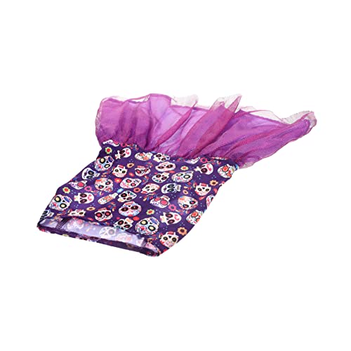 HANABASS 5st Halloween-Kleid Für Haustiere Welpen-Halloween-Kleid Halloween-katzenkleid Halloween-welpenrock Rollenspielkostü Hund Katze Lustiger Mantel Hundekleid Violett Polyester von HANABASS