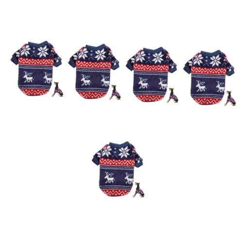 HANABASS 5st Weihnachtspullover Für Haustiere Entzückende Haustierkleidung Krippendekor Dekorative Hundekleidung Welpen-Outfits Weihnachtsparty-haustierkleidung Katzenkleidung Polyester HANABASS 5st Weihnachtspullover Für Haustiere Entzückende Haustierkleidung Krippendekor Dekorative Hundekleidung Welpen-Outfits Weihnachtsparty-haustierkleidung Katzenkleidung Polyester von HANABASS