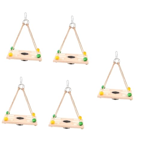 HANABASS 5stücke Hängender Futternapf Aus Holz Für Vögel Futter Und Wasserspender Mit Stehschaukel Für Papageien Und Nymphensittiche Einfach Zu Reinigen Und Praktisch Der Anwendung HANABASS 5stücke Hängender Futternapf Aus Holz Für Vögel Futter Und Wasserspender Mit Stehschaukel Für Papageien Und Nymphensittiche Einfach Zu Reinigen Und Praktisch Der Anwendung von HANABASS