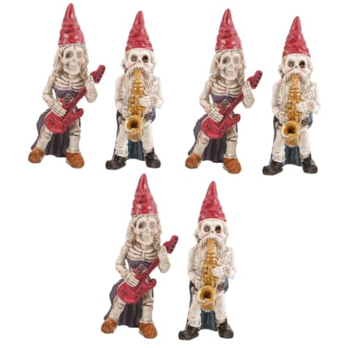 HANABASS 6stücke Skelett-gnom Dekoration Gartenfigur Aus Langlebigem Harz Für Aquarien Und Garten Für Halloween Und Kreative Landschaftsgestaltung HANABASS 6stücke Skelett-gnom Dekoration Gartenfigur Aus Langlebigem Harz Für Aquarien Und Garten Für Halloween Und Kreative Landschaftsgestaltung von HANABASS