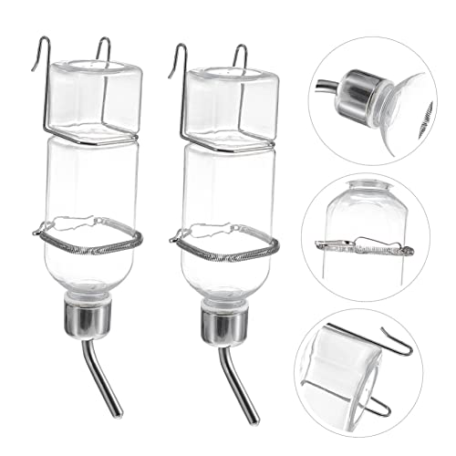 HANABASS 6 Stck. Kunststoff Haustier Wasserspender mit Aufhängung Auslaufsicherer Trinkflasche für Kaninchen Hamster und Kleine Kleintiere Einfacher Gebrauch Tropffrei Umweltfreundlich und HANABASS 6 Stck. Kunststoff Haustier Wasserspender mit Aufhängung Auslaufsicherer Trinkflasche für Kaninchen Hamster und Kleine Kleintiere Einfacher Gebrauch Tropffrei Umweltfreundlich und von HANABASS