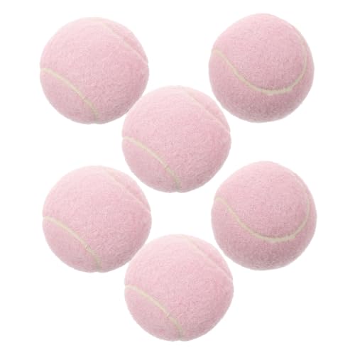 HANABASS 6stücke Trainings-tennisbälle Für Frauen Weiche Elastische Gummibälle Für Anfänger Sichtbare Verspielte Tennisbälle Für Junge Spieler Für Drinnen Und Draußen von HANABASS