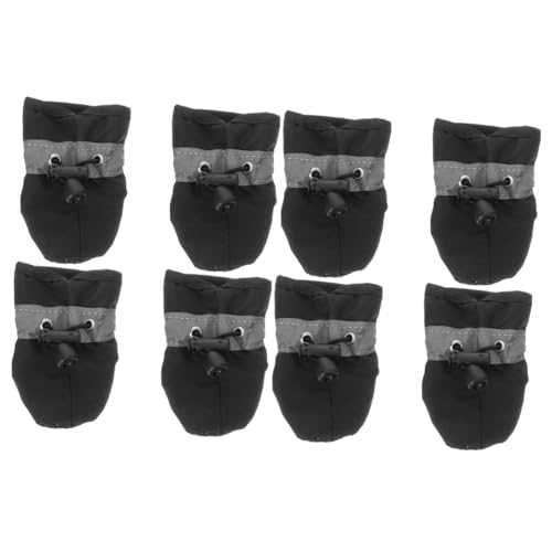 HANABASS 8 STK Hundeschuhe Haustier Welpenschuhe Hundestiefel Für Draußen Hundestiefel Für Regen Welpenstiefel Hundestiefel Mit Kordelzug Schützende Hundestiefel Stoff HANABASS 8 STK Hundeschuhe Haustier Welpenschuhe Hundestiefel Für Draußen Hundestiefel Für Regen Welpenstiefel Hundestiefel Mit Kordelzug Schützende Hundestiefel Stoff von HANABASS