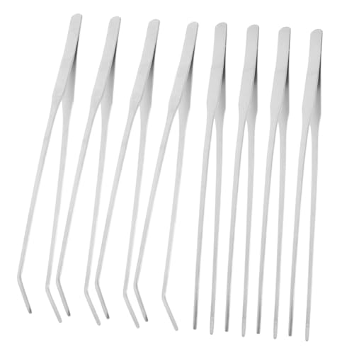 HANABASS 8 Stück Teiliges Edelstahl-Aquarium-pinzettenset mit Geradem und Gebogenem Kopf Präzise Futter Pflanzenpinzette für Reptilien und Aquarien Leicht Hygienisch für Schlangen und HANABASS 8 Stück Teiliges Edelstahl-Aquarium-pinzettenset mit Geradem und Gebogenem Kopf Präzise Futter Pflanzenpinzette für Reptilien und Aquarien Leicht Hygienisch für Schlangen und von HANABASS