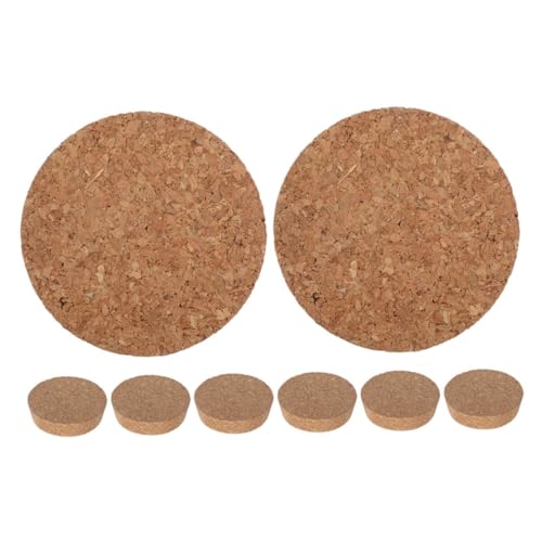 HANABASS 8 Stück Teiliges Hydroponische Glasvase Korkdeckel Konische Holzstopfen Für Einmachgläser Terrarien Dekoration DIY Bastelprojekte Wohnzimmer Hochzeit von HANABASS
