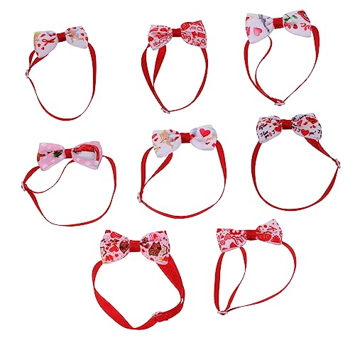HANABASS 8 Stück Teiliges Verstellbares Hundehalsband mit Niedlichen Fliegen Komfortabel Tragbar Geeignet für Hunde und Katzen Modisches Accessoire für Valentinstag und Partys Zufällige HANABASS 8 Stück Teiliges Verstellbares Hundehalsband mit Niedlichen Fliegen Komfortabel Tragbar Geeignet für Hunde und Katzen Modisches Accessoire für Valentinstag und Partys Zufällige von HANABASS
