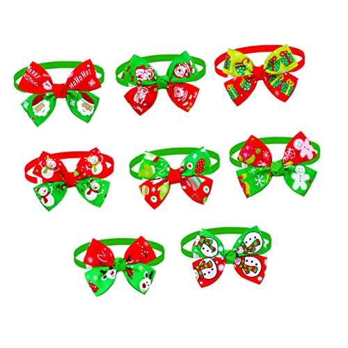 HANABASS 8 Stück Teiliges Weihnachts Haustierfliegen Gemischte Designs mit Festlichen Motiven Weiche Stoffschleifen Komfortabel und Hautfreundlich für Hunde und Katzen zu Weihnachten HANABASS 8 Stück Teiliges Weihnachts Haustierfliegen Gemischte Designs mit Festlichen Motiven Weiche Stoffschleifen Komfortabel und Hautfreundlich für Hunde und Katzen zu Weihnachten von HANABASS