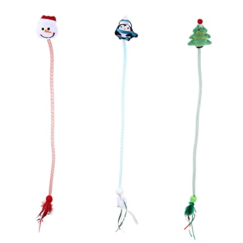 HANABASS 9 Stück Teiliges Interaktives Katzen Kuscheltier mit Glocke und Katzenminze Bunte Weihnachts Spielzeuge für Kätzchen Langlebiges Katzenspielzeug für Bewegung und Unterhaltung von HANABASS