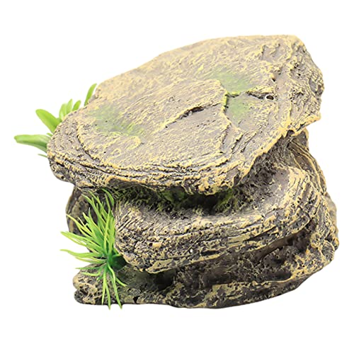 HANABASS Aquarium Dekoration Resin Stein Terrasse für Reptilien und Fische Langlebige Sichere Landschaftsornament Universelle Versteckmöglichkeit Geeignet für Fischbecken und Terrarien HANABASS Aquarium Dekoration Resin Stein Terrasse für Reptilien und Fische Langlebige Sichere Landschaftsornament Universelle Versteckmöglichkeit Geeignet für Fischbecken und Terrarien von HANABASS