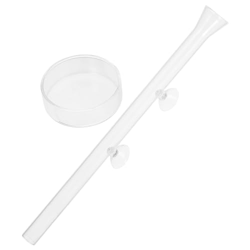 HANABASS Aquarium Futterrohr mit Futterbehälter für Garnelen und Fische Transparent mit Saugnapf für Crystal Shrimp und Zwerggarnelen Füttersystem für Aquarienbesitzer HANABASS Aquarium Futterrohr mit Futterbehälter für Garnelen und Fische Transparent mit Saugnapf für Crystal Shrimp und Zwerggarnelen Füttersystem für Aquarienbesitzer von HANABASS