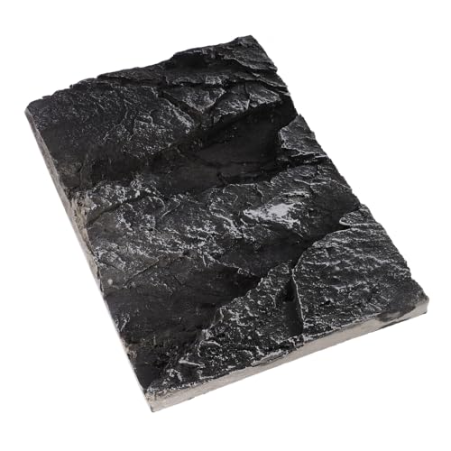 HANABASS Aquarium Hintergrundplatte PU Rock Reptilien Terrarium Landschaftsbord Leicht Zuschneidbar Geruchsneutral Natürlicher Felsdesign Reptil Tank Dekoration von HANABASS