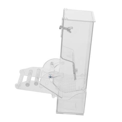 HANABASS Automatischer Futterspender für Transparenter Futternapf für Papageien und Sittiche Praktischer Futterbehälter mit Selbstgleitendem Design für Käfigmontage für Vogelhalter HANABASS Automatischer Futterspender für Transparenter Futternapf für Papageien und Sittiche Praktischer Futterbehälter mit Selbstgleitendem Design für Käfigmontage für Vogelhalter von HANABASS