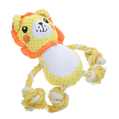 HANABASS Bissbeständiges Ballseilspielzeug Hundekauspielzeug Zum Reinigen Der Hundezähne Hundespielzeug Quietscht Beißspielzeug Für Welpen Welpenspielzeug Gelb Plüsch HANABASS Bissbeständiges Ballseilspielzeug Hundekauspielzeug Zum Reinigen Der Hundezähne Hundespielzeug Quietscht Beißspielzeug Für Welpen Welpenspielzeug Gelb Plüsch von HANABASS