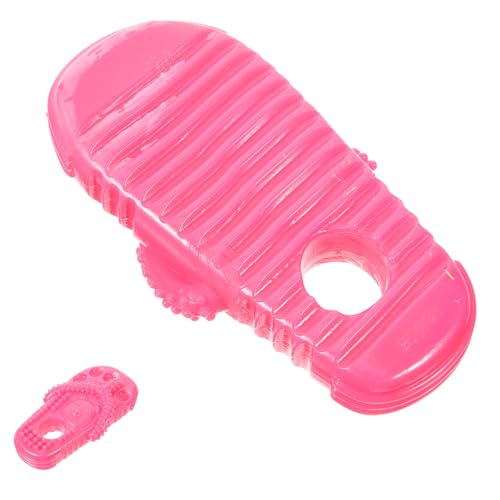 HANABASS Bissfestes Hundespielzeug in Slipper-Form Praktisches Kau Zahnpflege-Spielzeug Für Welpen Rosa TPR-Material Vielseitig Für Spiel Und Zahnreinigung von HANABASS