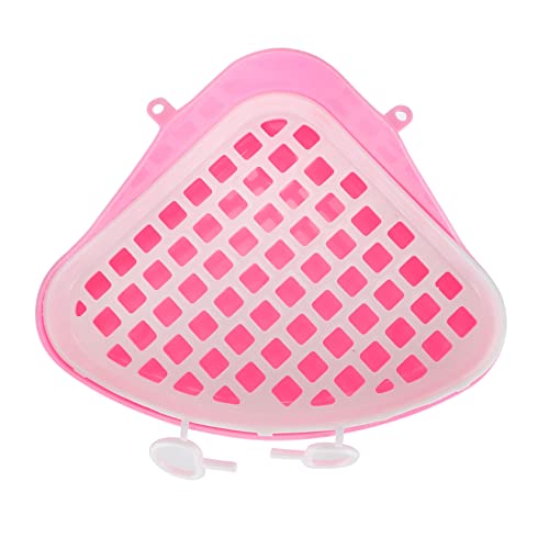 HANABASS Bunny Litter Box Ecktoilette aus Robustem Kunststoff Dreieckige Katzentoilette für Kaninchen und Chinchilla Tragbarer Töpfchentrainer Hygienisch und Kratzfest zur HANABASS Bunny Litter Box Ecktoilette aus Robustem Kunststoff Dreieckige Katzentoilette für Kaninchen und Chinchilla Tragbarer Töpfchentrainer Hygienisch und Kratzfest zur von HANABASS