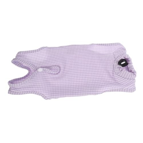 HANABASS Cat -Chirurgie -Erholungsservice Rettungsanzug für Katzen Medizinisches Hemd für Kätzchen Haustier-Outfit OP-Mantel Zubehör für Katzenchirurgie Baumwolle Violet von HANABASS