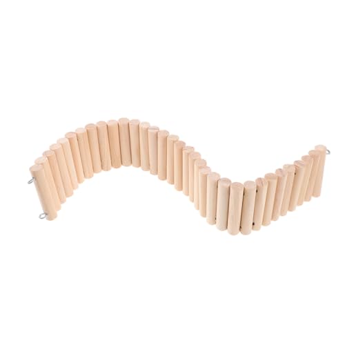 HANABASS Chinchilla Suspension Bridge Haustiere Accessoires für Bartagamen biegbare Leiterbrücke Vogelplattform Mini-Hamsterkäfig- Rattenkäfig Hamsterhaus Holz HANABASS Chinchilla Suspension Bridge Haustiere Accessoires für Bartagamen biegbare Leiterbrücke Vogelplattform Mini-Hamsterkäfig- Rattenkäfig Hamsterhaus Holz von HANABASS